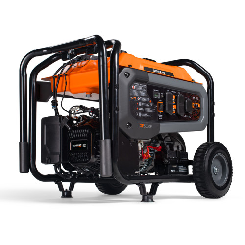 Generac 8150 GP5500E 5500W Electric Start Portable Generator with COsense (CARB Compliant)