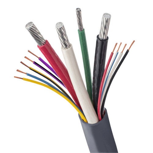 Grey #1x3 Aluminum 9-Wire Installation Cable for 12-24kW Generac Generators