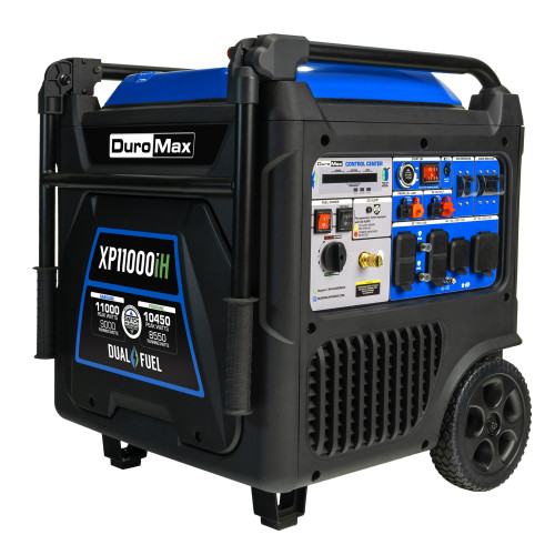 DuroMax XP11000iH 9000W Dual Fuel Portable Inverter Generator w/CO Alert