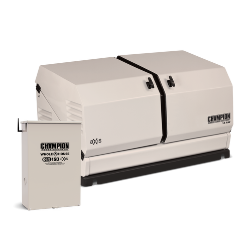 Champion 100836 14kW aXis Generator with 150A SE Transfer Switch